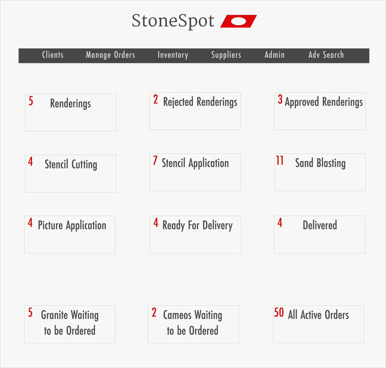Manage your memorial orders with StoneSpot Collaborative Monument Management Software